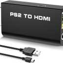 New PS2 to HDMI Converter Adapter, Video Converter with 3.5mm Audio Output for HDTV HDMI Monitor, with USB Power Cable, Supports All PS2 Display Modes