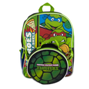 Fast Forward TMNT Backpack And Detachable Lunchbox - 15" - Green - Adjustable Straps