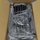 Laiensia Double Rods Garment Rack with Wheels, Clothing Rack for Hanging Clothes,4 Hooks, Multi-functional Bedroom Clothes Rack, Black