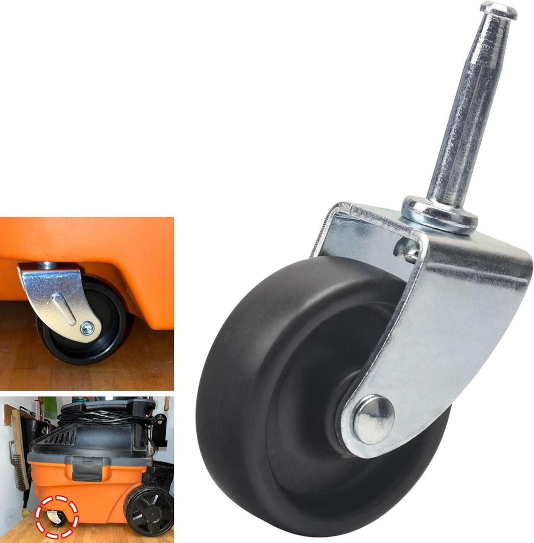 12293 Wet Dry Vacuum Caster Wheel - Shop Vac Replacement Parts Compatible with Ridgid Craftsman Dewalt Wet/Dry Vacuums, Fits for RV1250 RT1200 WD1850M WD1635M CMXEVBE17584 Model 12293 Wet Dry Vacuum Caster Wheel - Shop Vac Replacement Parts Compatible with Ridgid Craftsman Dewalt Wet/Dry Vacuums, Fits for RV1250 RT1200 WD1850M WD1635M CMXEVBE17584 Model
