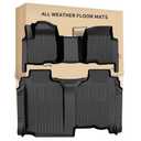 Floor Mats for 2020-2026 Chevy Silverado/GMC Sierra 1500/2500HD/3500HD Crew Cab & 2019 1500 Crew Cab Without Rear Underseat Storage Box, Front Bench Seat