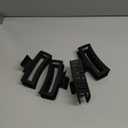 5 Inches Black Extra Large Claw Clips for Thick Hair and Long Hair, 4 Pack XL Jumbo Claw clips, Oversized Matte Non-slip Rectangle Hair Clips for Women, Big Strong Hold Jaw Clip