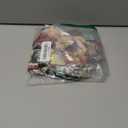 GORGLITTER Women's Marble Print Capri Leggings High Waisted Yoga Cropped Pants (Large, Multicolor)