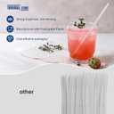 500 PCS Clear Plastic Straws Disposable | 10.23" Long x 0.24" Wide | Unwrapped Drinking Straws Plastic for Restaurants, Parties, Home | Made in USA