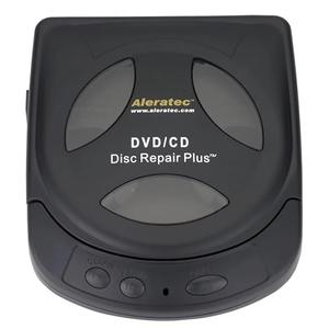 Aleratec Motorized DVD CD Cleaner Disc Repair System - Scratch Remover and Cleaner for CD Player Discs - Includes Solution - Portable Disc Cleaner for Restoring CDs, DVDs, and More