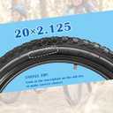 2 Pack Bike Tires and Tubes BMX for Kids Bike 12.5"/14"/16"/ 18"/ 20"x2.125" Compatible with 12.5"/14"/16"/ 18"/ 20"x1.75"/2.125" for Trail Commuter Pavement Bicycles