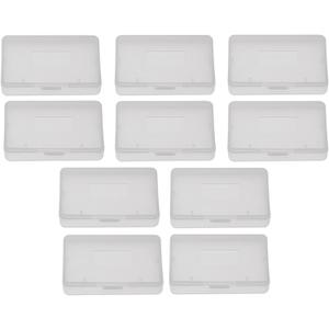 10PCS Game Cartridge Case Box, Transparent Anti Dust Cover Storage Box, Game Card Case Compatible with Nintendo Game Boy Advance GBA (2.6 X1.6X 0.3in)