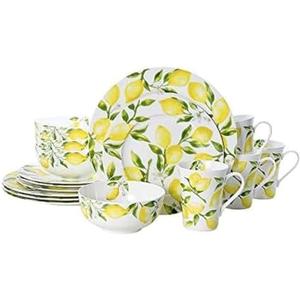 Mikasa Lemons 16-Piece Dinnerware Set, Service For 4, Multicolor