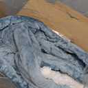 Westinghouse Electric Throw Blanket, Flannel Sherpa Heated Throw with 6 Heating Levels and 2-10 Hours Auto-Off, Flower Jacquard Heated Blanket, Fast Heating & ETL Certification, 50" x 60" Inch, Blue