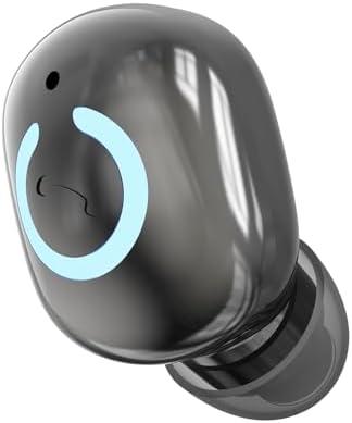 GOALSEN Single Ear Wireless Earbud for Work and Driving, Bluetooth in-Ear Headset with 12-15 Hours Playtime, Comfortable Secure Fit Earpiece for Calls, Office, Commuting, Black