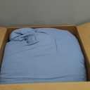 Litanika King Comforter Set Grayish Blue, 3 Pieces Lightweight Solid Bedding Comforter Set, All Season Fluffy Bed Set (104x90In Comforter & 2 Pillowcases)