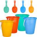 Holady Beach Toys Sand Toys Beach Shovels Beach Pail Set for Kids Summer Beach Essentials Outdoor Sand Play Fun Activities Beach Pails & Shovels