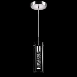 1 Pack Pendant Ceiling Light Fixture, Pendant Lights for Kitchen Island Crystal Pendant Light, 1-Light Integrated Kitchen Hanging Light Fixture Modern Island Light with Bubble Glass