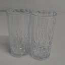 BELLAFORTE Shatterproof Tritan Plastic Tall Tumbler, Set of 2, 18oz - Myrtle Beach Drinking Glasses - Unbreakable Drinking Glasses for Parties - BPA Free - Clear