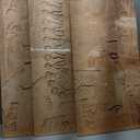 TUMOVO Ancient Sumerian Stone Carving with Cuneiform Scripting Picture for Bedroom Sumerian Wall Art 3 Panels Sumerian Culture Wall Decorations for Living Room Framed Ready to Hang (20x40 inch x3)