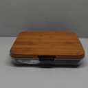 Charcuterie Board with Clear Lid, 2 Side Bamboo Cheese & Cutting Board for Entertaining, Includes 2 Plastic Cutting Mats & 4 Cheese Knives, Travel Snack Tray with lid, Charcuterie Boards Gift Set