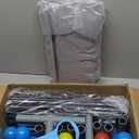 XVISHX Baby Playpen 50 x 50 Inch Play Pen Playards, Playpen for Babies and Toddlers, Baby Playard for Indoor & Outdoor Active Center Game Fence, with Skin-Friendly Fabric and Soft Breathable Mesh Grey