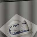 Della Robbia Madonna and Child Holy Blue and White Water Fountain