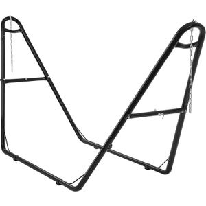 Yaheetech Universal Hammock Stand, Heavy-Duty Double-Pipe Steel Hammock Stand for 9-14.5 Ft Hammocks, 475 Lb Capacity and Capable of Holding 2-3 People