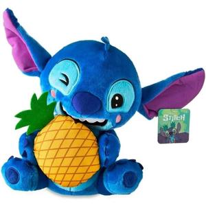 Disney Stitch Feed Me Pineapple 13-inch Large Plush Stuffed Animal, Blue, Alien, Soft and Huggable, Kids Toys for Ages 2 Up by Just Play