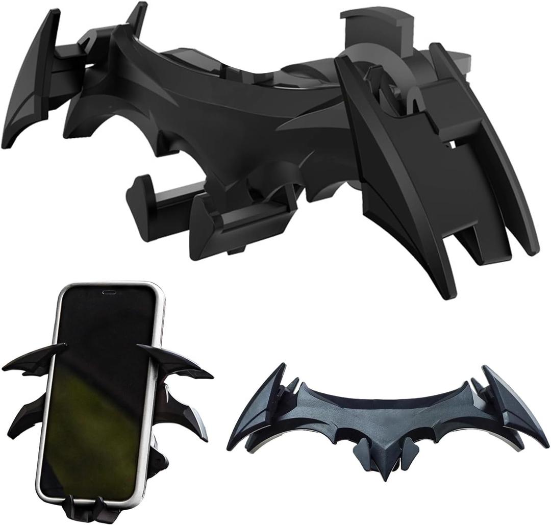 Bat Phone Holder for Car Vent, Cool Accessories, Gifts for Men, Universal Cell Phone Mount, Decorations Collectibles, Gravity Automatic Locking Hands-Free