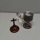 Yawlsow Incense Burner, Frankincense Charcoal Incense Stand, Bakhoor Incense Burner Holder, Ideal for Aromatherapy, Yoga and Spa, Home and Christian Church Censer, (Red Copper)