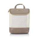 Itzy Ritzy Insulated Bottle Bag  Keeps Bottles Warm or Cool - Holds 3 Bottles & Features Interior Pocket for Ice Pack (Not Included), Vanilla Latte