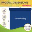 Navy Blue Bulletin Board Fabric Roll 4x15ft Non-Woven Backdrop, 25" x 40"