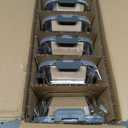 KOMUEE 10 Pack Glass Food Storage Containers, Meal Prep Containers with Lids, Airtight Glass Lunch Boxes, Freezer, Oven, and Microwave Safe (Gray)