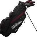 Wilson Deep Red Tour Complete Set with Stand Bag - Men's Right Hand ( Driver, 3 Wood, 5 Hybrid, Irons 6-SW, Putter, Bag and three Head Covers)
