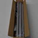 Silver Curtain Rods for Windows 48 to 84 inch, 5/8 inch Adjustable Wrap Around Blackout Curtain Rods for Bedroom & Outdoor