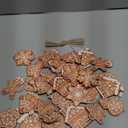 36 Pcs Christmas Gingerbread Ornaments for Tree Mini Snowflake Wooden Hanging Winter Xmas Ornaments with Ropes for Christmas Party Holiday Winter Crafts (Brown,Gingerbread)