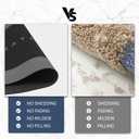 Bath Mats 24x48 Inch, Modernized Magic Mat Bathroom, Rubber Anti Slip Quick Drying Absorbent Bathroom Rug, Shower Room Rugs for in Front of Bathtub, Sink, Dark Gray