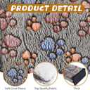 Tuanse 4 Pack Ultra Soft Dog Cat Bed Mat Small Animal Guinea Pig Bed with Cute Print Reversible Fleece Dog Crate Kennel Pad Cozy Washable Thickened Hamster Pet Beds Mat(21 x 14 Inches,Gray)