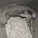 chiphy Floor Lamp, Dimmable 64" Tall Standing Lamp, 3 Levels Adjustable Brightness 12Wx2 LED Bulbs, Column Floor Light White Fabric Shade, Home Decor for Living Room, Bedroom, Kids Room (Dimmable/foot switch)