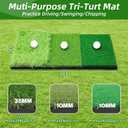 Golf Practice Net, 10 x 7ft 600D Golf Net for Backyard Driving & Chipping Training, Golf Hitting Aid Net with Mat, Target Cloth, 4 Tees, 5 Balls, Carry Bag, Ideal Gift for Men/Enthusiasts