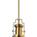 JONATHAN Y JYL9536A Homer 13" 1-Light Modern Industrial Iron LED Dome Pendant, Classic, Cottage, Farmhouse, Industrial, Rustic, Transitional, Office, Living Room, Kitchen, Foyer, Black/Brass Gold