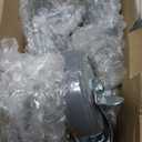 Finnhomy Caster Wheels 3 Inch Set of 4 Heavy Duty Threaded Stem Casters 3/ 8"-16x1-1/ 2" Swivel Rubber Industrial Castors Locking Wheels for Wire Shelving/ Furniture/ Carts Load Bearing 720 Lbs Gray