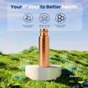 Pure Copper Water Bottle for Drinking, Lab Tested, 100% Pure Tumbler, Hammered Ayurvedic Copper Bottle 34Oz
