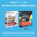PureOptics LED Professional Push Wire Matter Certified Smart Under Cabinet Lighting Kit, Adjustable White and RGB LEDs, Works with Alexa, Apple Home, Google Home, (6) 12" Bars