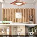Bathroom Exhaust Fan with LED Light Vent Fans for Ceiling,Ventilation Fan Light Combo 374 CFM 1.2 Sones Quiet for Bathroom Shower Restroom Farmhouse