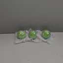Decorative Balls 3Pcs Set Mosaic Glass Sphere 8.5cm/3.35inch Table Centerpiece Green Orbs for Home Decor