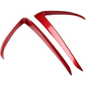Automotive Exterior Modification Accessories ABS Front Fog Lamp Eyebrow Type Wind Blade Bumper, Compatible For Tesla Model 3 Model Y 2017-2023 (Color : Model 3 red)