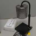 Candle Warmer Lamp with Timer Dimmer Adjustable Height, Candle Warmer with 2 Bulbs for Jar Candles, Home Decor, for Women Birthday (Black)