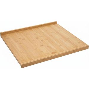 Large Bamboo Pastry Board 24 x 20 inch - Reversible Over the Counter Cutting Board with Lip for Bread, Rolling Dough and Pastries