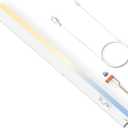 Ensenior 12 Inch LED Under Cabinet Lighting Hardwired or Plug-in Installation, 5CCT Color Selectable - 2700K/3000K/3500K/4000K/5000K, Dimmable Under Counter Lights for Kitchen, FCC, 120V, 8W 500LM