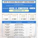 2 x Artoid Mode Brown Poppy Floral Leaves Spring Table Runner, Seasonal Summer Kitchen Dining Table Decoration for Home Party Decor 13x108 Inch