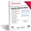 DocuGard Standard Blue Marble Top High Security Check Paper - Laser/Inkjet Printer Compatible - 11 Security Features - 500 Blank Business Checks