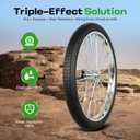 26 Inch Bike Tires Replacement 2-Pack 26x2.125 Bike Tire with Anti-Stab Weave, Folding Mountain Bicycle Tires and Tubes