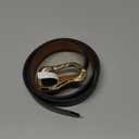 Black Belt for Women Stylish Gold Buckle Fashion Leather Waist Belt Perfect for Jeans and Dresses (S: Fit Waist Size 26"-32")